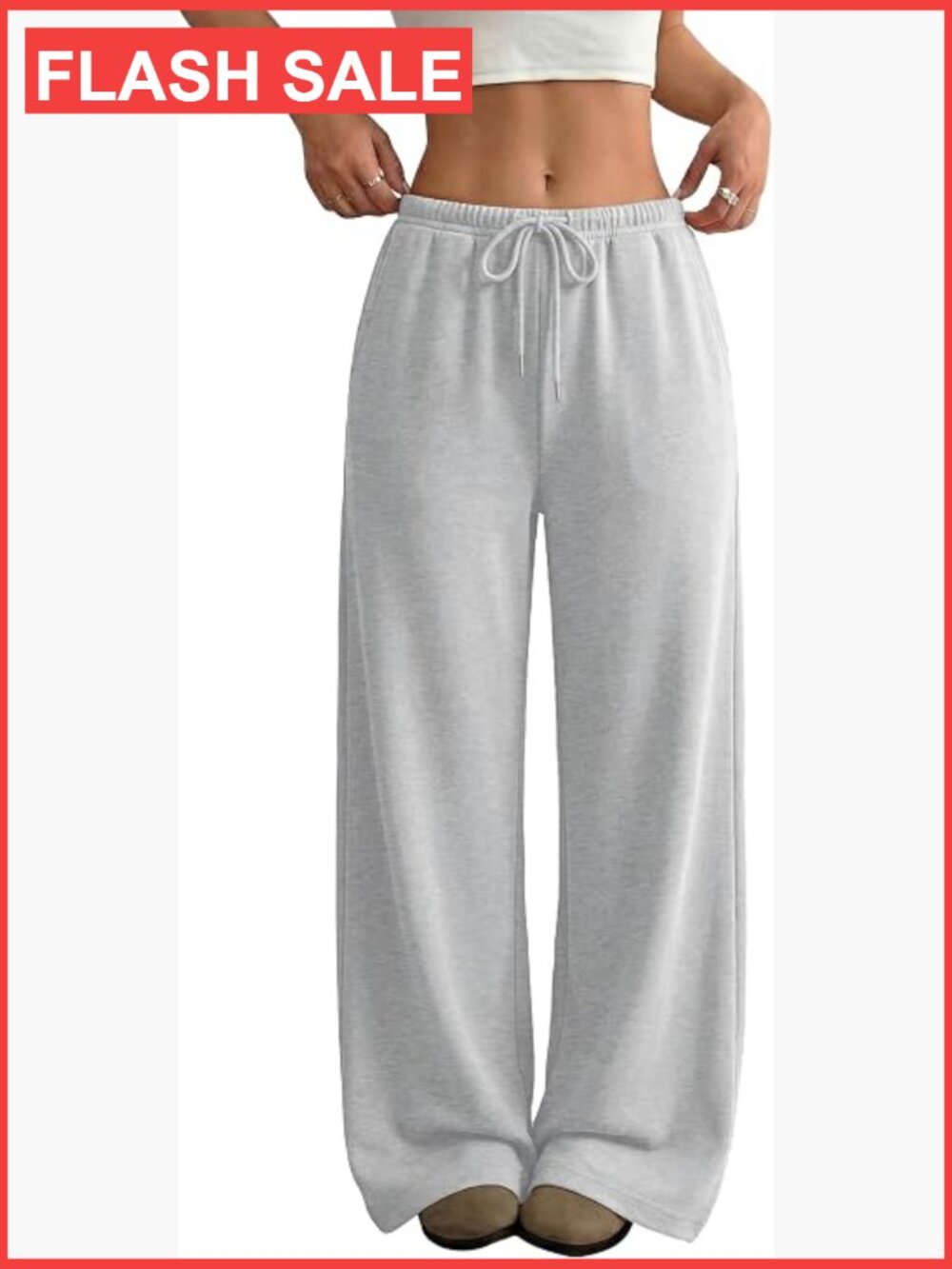 Womens Baggy Wide Leg Sweatpants High Waisted Lounge Pants with Pockets